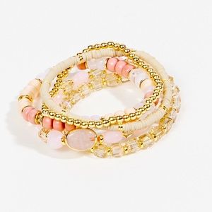 NWT Altar’d State S&G Beaded Bracelet Set